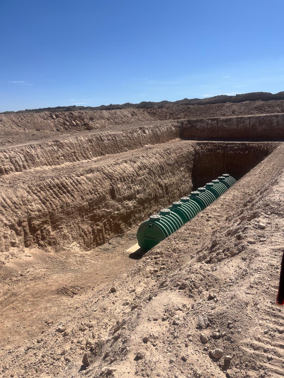 Instalación HDPE en faena minera
